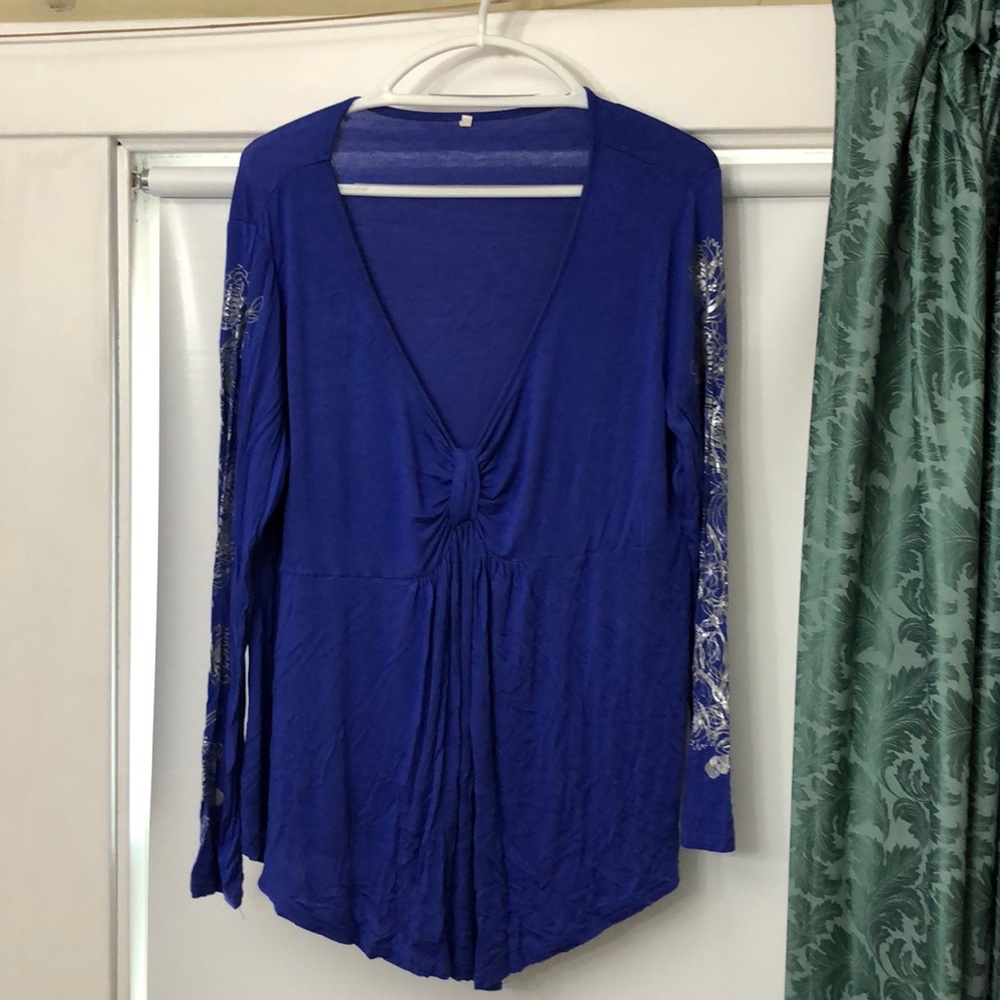 Royal blue tunic